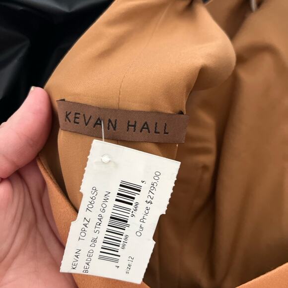 Kevan Hall beaded double strap gown - Picture 6 of 13